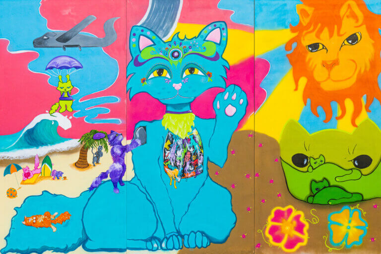 A mural street art project in Downtown Escondido in North County San Diego.